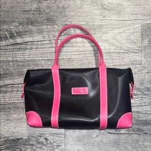 Longchamp Black and Pink Bag